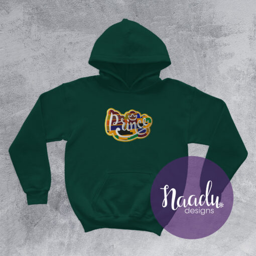 Prince Embroidered Hoodie - Forest Green - Naadu Designs