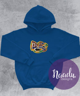 Prince Embroidered Hoodie - Royal Blue - Naadu Designs